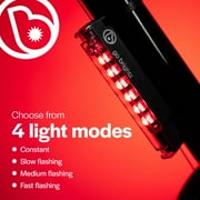 Brightz GoBrightz LED Bike Frame Light, 4 Light Modes, Underglow Effect, Red