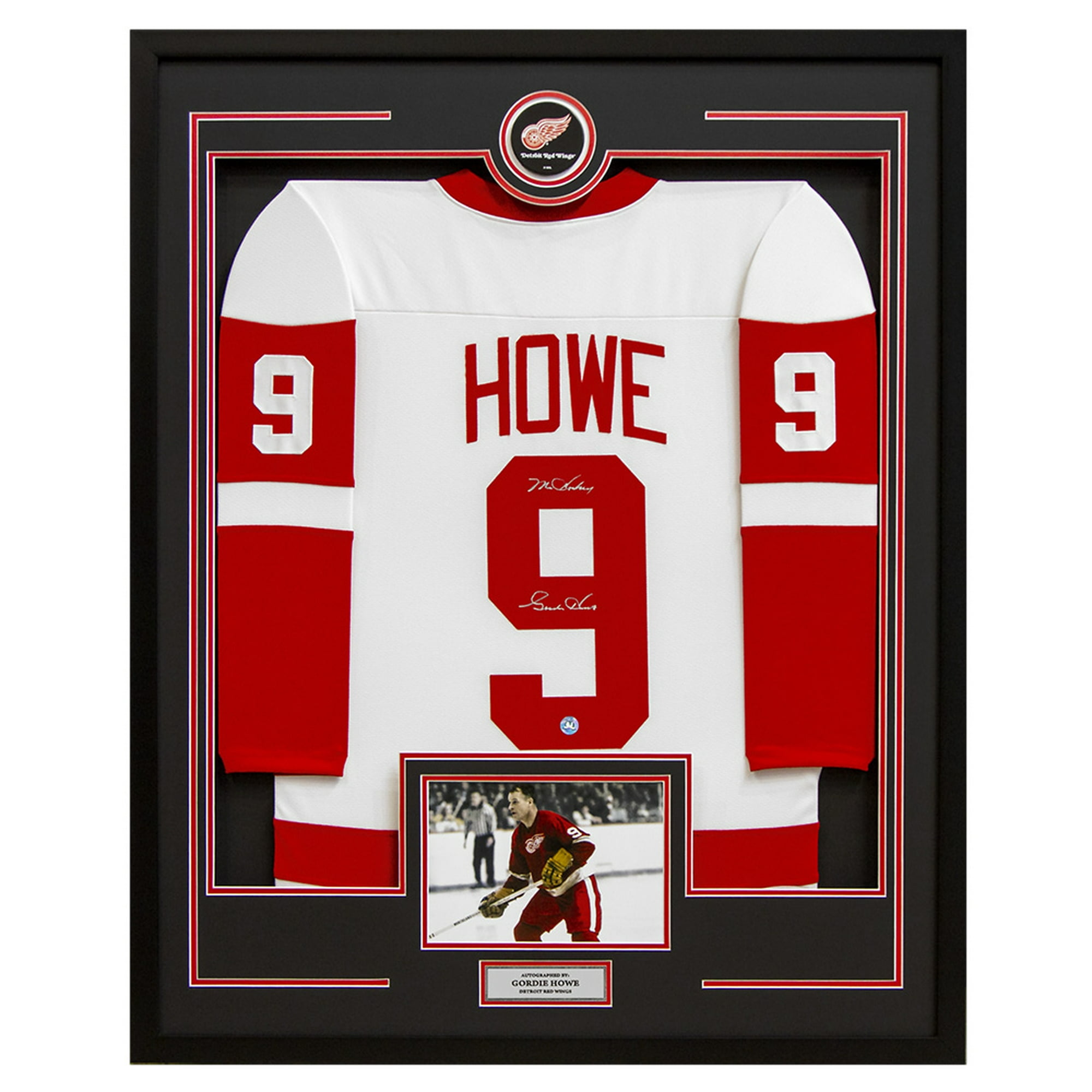 Old Time Hockey NHL Detroit Red Wings White Gordie Howe Lacer