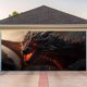 thumbnail image 2 of Decoración De Garaje Con Motivos De Dragones Decoración De Fondo De Garaje Con Dragones Para El Año Del Dragón Bronn Mural Decorado Con Motivos De Dragones 7 X 16 Pies, 2 of 6
