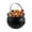 Black#02, variant on Linnome Black Cauldrons (2.8in & 5.5in & 7.9in) – Halloween Candy Bowl & Trick‑or‑Treat Pail, Reusable Witch Kettle Buckets