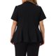 thumbnail image 2 of Blazers de oficina de mujer de talla grande Agnes Orinda 2X Negro, 2 of 8