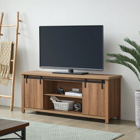 Camden&Wells - Deacon TV Stand for TVs Up to 65" - Golden Oak