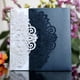 thumbnail image 4 of Tarjetas de invitación de boda cortadas con láser, elegantes tarjetas de felicitación, negocios personalizados con tarjetas RSVP, suministros de decoración para fiestas, azul y blanco, 1 pieza, 4 of 4