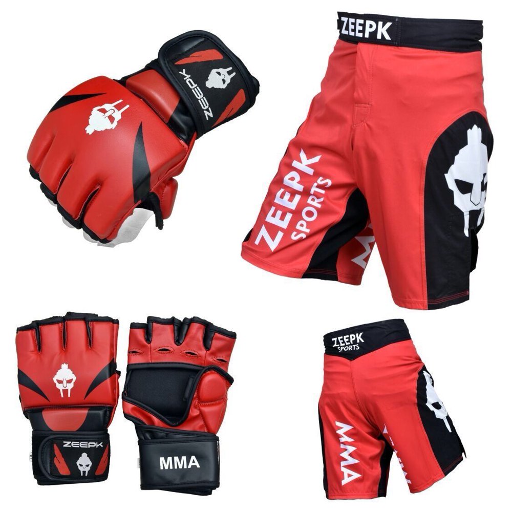 MMA GEAR UFC GLOVES GRAPPLING GLOVE UFC FIGHT KICK BOXING CAGE FIGHTER