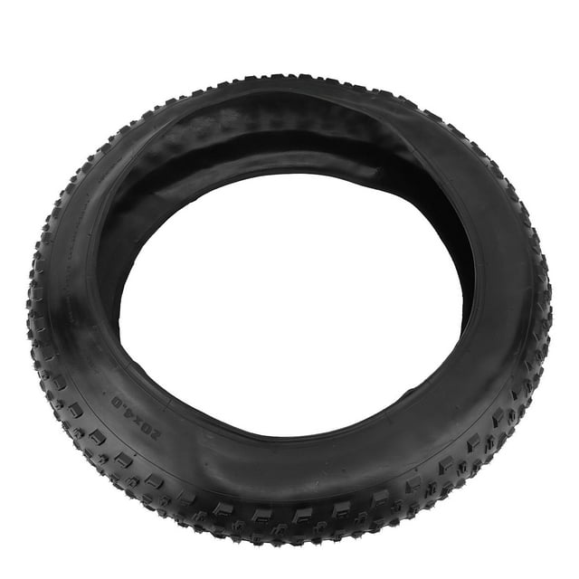 Pneu de Vélo Pliant 20x4 Pouces Construction en Caoutchouc Grand Volume 60Tpi Structure pour Plage Neige Terrain Robuste Rue