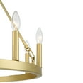 thumbnail image 5 of ACROMA  9-light Modern Farmhouse Wagon Wheel Chandelier for Dining room - 24 inches Satin Gold Satin, Matte Gold, Brass, Painted, 5 of 5