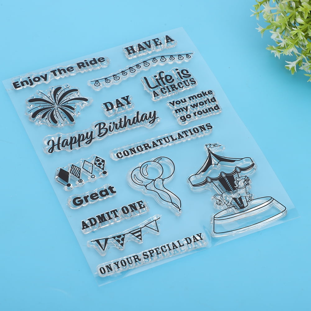 Pet Dog Ink Pad Rubber Stamps Repeated Unique Portable for Album Card for Scrapbooking Photo Album Home Decor