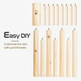 thumbnail image 5 of Superior Hub Solid Wooden Coat Rack Freestanding, New Zealand Pine Coat Tree with 8 Hooks & 3 Adjustable Sizes for Coats, Hats, Handbags and Scarves, Space Saving for Entryway/Office/Bedroom (Nature), 5 of 14
