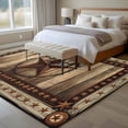 thumbnail image 5 of Texas Star Washable Area Rug 5 x 7 ft Farmhouse Country Star, Soft Non Slip Rugs Stain Repellent Indoor Felt Carpet for Living Dining Room Bedroom Home Office, 5 of 9