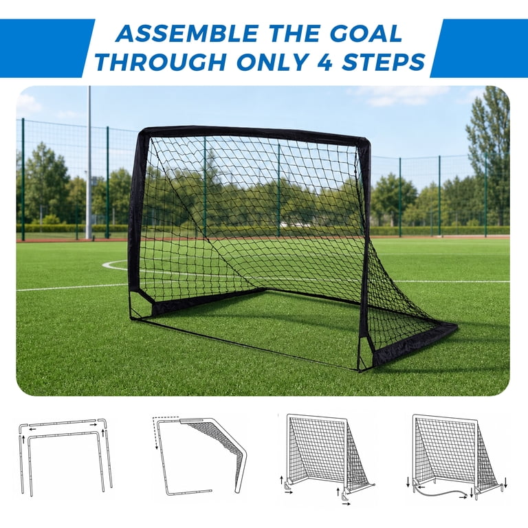 Vipuse 2 Pack Pop Up Soccer Goals with Ball photo 6
