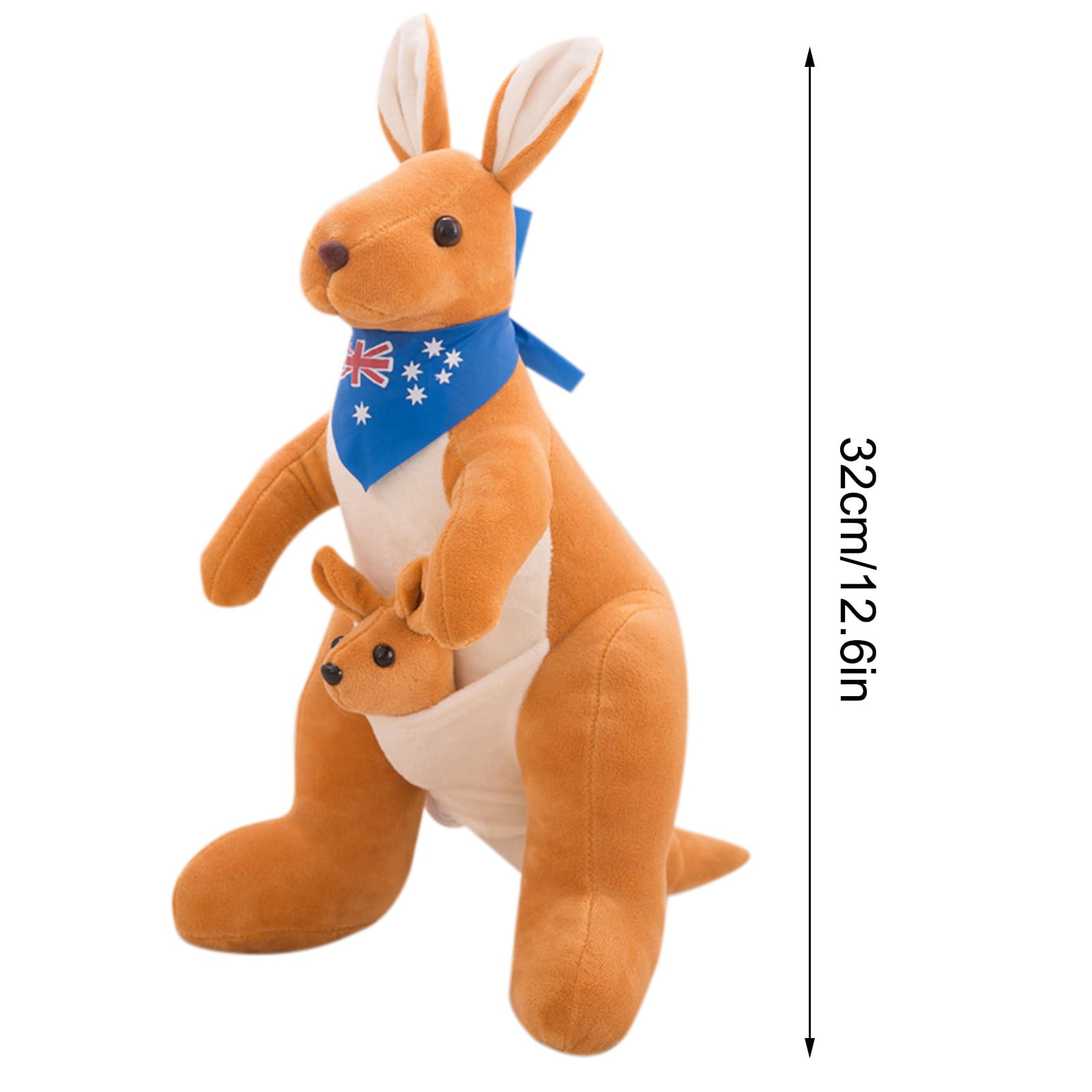 Plush Doll Toy, Cute Cartoon Mother and Son Kangaroo Super Soft Stuffed  Toys for Kids Girlfriend Lover Durable Pillow Toys Home Puppy Animal Pillow  Waist CushionGifts for Family 