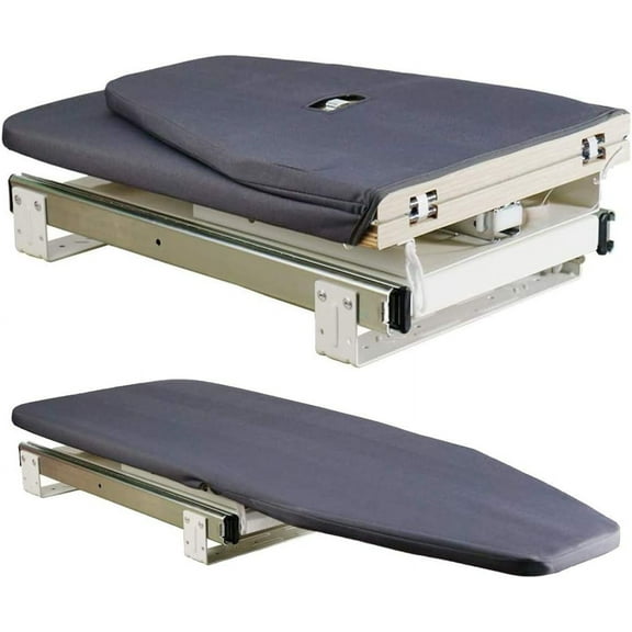 SAROSORA Retractable Ironing Board Closet Pull-Out Stow Away in The Cabinet Easy to Install (Navy Blue)