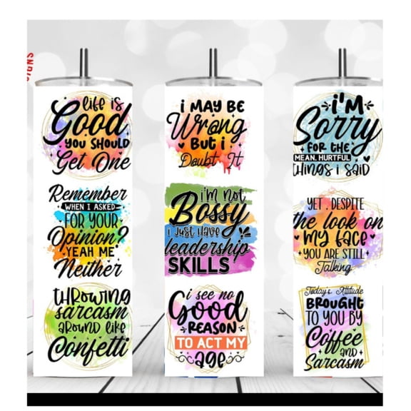 20oz Stainless Steel Tumbler with design