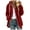 Wine, variant on Winter Coats for Womens Plus Size Jacket Long Sleeve Hoodies Cardigan Sweatshirts Open Front Lapel Outerwearswinter Coats for Women 2023 Blue,XL