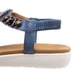 thumbnail image 5 of Sandalias de verano para mujer, sandalias planas sin cordones, zapatos romanos de cristal, sandalias informales con punta abierta Wmkox8yii  nm7830, 5 of 9