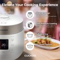 thumbnail image 4 of CUCKOO Twin Pressure Rice Cooker 10-Cup Uncooked / 20-Cup Cooked with Nonstick Inner Pot, Large Rice Maker & Warmer with 16 Menu Options, Open Cooking Mode, Voice Guide, White (CRP-ST1009FW), 4 of 10