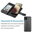 thumbnail image 4 of 6.5" Galaxy A12 Wallet Case, Samsung Galaxy A12 2021 PU Leather Case, Njjex Luxury PU Leather 9 Card Slots Holder Carrying Folio Flip Cover [Detachable Magnetic Hard Case] & Kickstand & Hand Strap, 4 of 5