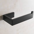 thumbnail image 4 of AWZTOO Toilet Paper Holder Stainless Steel Modern Tissue Roll Holder Wall Mount Toilet Paper Roll Dispenser Bathroom 5.7 inch TP Holder Matte Black, 4 of 5