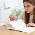 thumbnail image 1 of Klonfd Triangle File Corner Data Triangular Book Page Corner Multifunctional Translucent Color Fastener Books From Curling Reading, 1 of 4