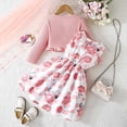 thumbnail image 3 of Tiijoy Toddler Girls Floral Sleeveless Dress Cardigan Coat Outfits, 2-Piece, Sizes 2-8, 3 of 8