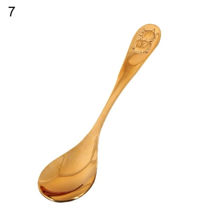 

Grandest Birch Heat-proof Soup Spoon Food Grade Animal Zodiac Design Non-stick Teaspoon Cutlery Kitchen Tools Rust-free Glossy Cut