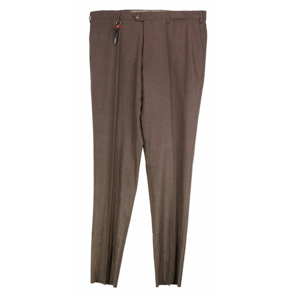 Marco Pescarolo Men's Brown Classic 90 Wool Dress Pants - 46 US / 56 EU