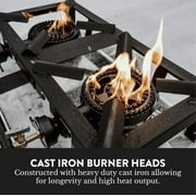 GasOne High Pressure Double Propane Burner for Outdoor Cooking, Camping, Tailgating, Seafood Boil, Home Brewing