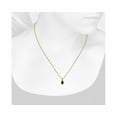 thumbnail image 3 of 2.20 Carat Round Cut Genuine Diamond Emerald Gemstone Latest Design Necklace for Engagement Gift Solid 14K Yellow Gold With 18 inches Chain, 3 of 5