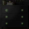 thumbnail image 6 of HemaKayy 4 Pack 1.18" Decorative Cabinet Knobs - Add a Magical Glow to Your Cabinets - Durable & Stylish Drawer Handles - Perfect for Home Decor - Textured Butterfly on Pink Blue Chrysanthemum, 6 of 6