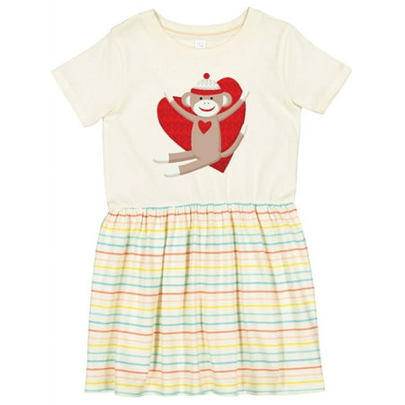 

Inktastic Hug Sock Monkey Girls Toddler Dress