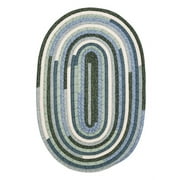 Colonial Mills QuilterS Choice Braided Blue Area Rugs 8"x28" (SET 13)