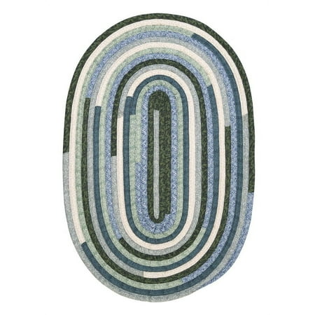 Colonial Mills QuilterS Choice Braided Blue Area Rugs 8"x28" (SET 13)