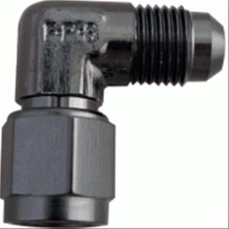 16An Female-Male Union with 90 deg Fitting - Black