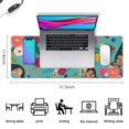 thumbnail image 5 of Long Mouse Pads for Desk,German Shepherd with Pioneer Flower Desk Mats on Top Of Desks, Desk Mouse Pad Extra Large with 3mm Non-Slip Base and Stitched Edge for Gaming,Office,Work,Home 31.5"x11.8", 5 of 6