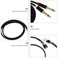 1pc Audio Cable Adapter Audio Cord Wire Power Amplifier Audio Cable