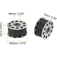 thumbnail image 2 of 2Set Metal Bobbins and Prewound Sewing Thread Set of 20pcs with Bobbin Case for Sewing Machine, Black+White, 2 of 6