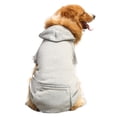 thumbnail image 6 of Dog Hoodie Comfortable Fit Back Pocket Warm Outdoor Dog Sweatshirt with Drawstring for Large Dogs-Grey,2XL, 6 of 8