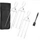 thumbnail image 1 of Brochetas de Acero inoxidable NQ con bolsa de tela Oxford 3 vías para asar carne verduras y frutas, 1 of 5