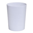 thumbnail image 1 of Bath Bliss 22282-WHITE Hammered Textured Trash Can, White, 1 of 1