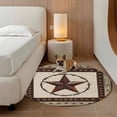 thumbnail image 3 of Country Star Washable Round Area Rug 3.3 ft, Farmhouse Texas Star, Soft Non Slip Rugs Stain Repellent Indoor Felt Carpet for Living Dining Room Bedroom Home Office, 3 of 9