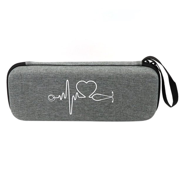 EeaseCA 1pc Stethoscope Case Portable Bag Shockproof Stethoscope Box Multifunctional Portable Stethoscope Case Compatible for 3M Litш (Grey)