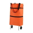 thumbnail image 2 of Bolsa de Compras con Ruedas Strade Fareast Limited Bolsa de Mano Plegable Tela Oxford Naranja, 2 of 8
