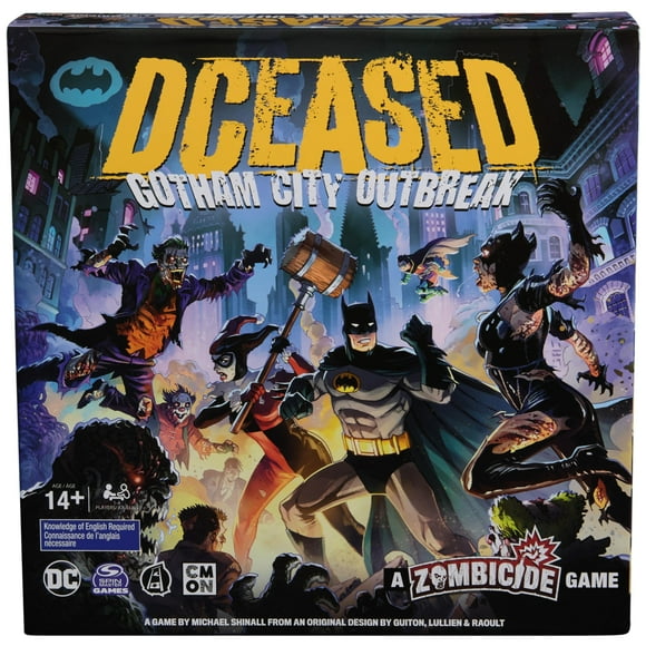 Spin Master Games, DCeased: Gotham City Outbreak, Part of The Zombicide Collection, Collectible DC Comics Miniatures, Strategy Board Game, for Adults & Teens, 1-4 Players