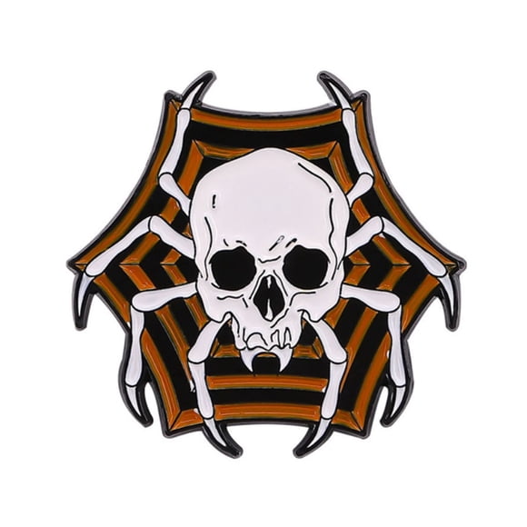 Yuarrent Broche esmaltado exquisito y de moda para Halloween, regalo para entusiastas de la joyería gótica, esqueleto de araña Type3 NO3