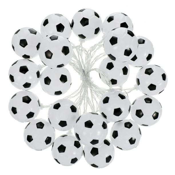 KAKOWELY Guirnalda de luces con temática creativa y forma de balón de fútbol, luz nocturna decorativa para bar, fiesta, karaoke (3 m, 20 LED, estilo USB)