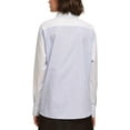thumbnail image 2 of DKNY Womens Embellished Placket Button Down Blouse, Blue, Large, 2 of 3