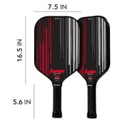 Franklin Sports Pro Signature Pickleball Paddles - 13mm Poly Core - Red - 8oz