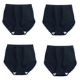 thumbnail image 2 of Delayuji Women's Panties Solid Color Patchwork Underpants High Waisted Womens Underwear, 2 of 4