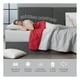 thumbnail image 5 of Colcha Doble Vista, Ideal para todo el año 1 Pieza Real Textil (Gris/Rojo, Individual), 5 of 6