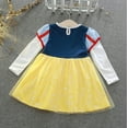thumbnail image 5 of WIBACKER 1-6Y Girls Snow Princess Costumes Dresses with Cape Kids Fancy Dress Up for Halloween Party Cosplay Christmas, 5 of 9